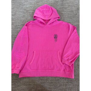 G/FORE Birdies Oversized French Terry Golf Hoodie 2XL Azalea Pink Pullover